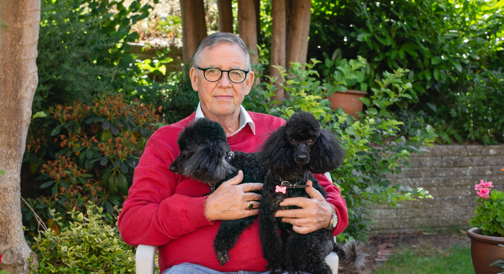 flemming med hans to hunde